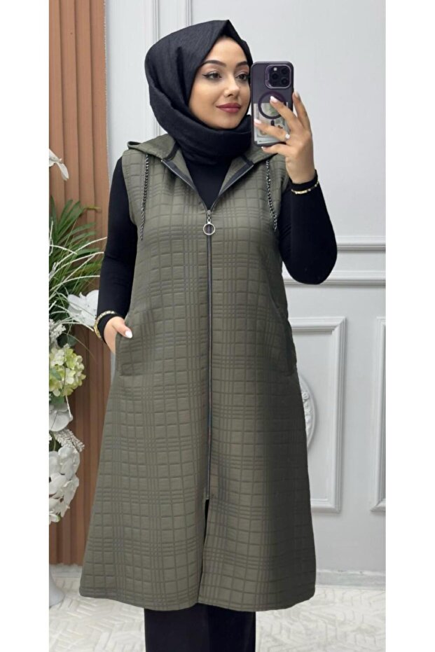 KAPİTONE KADIN YELEK - 1