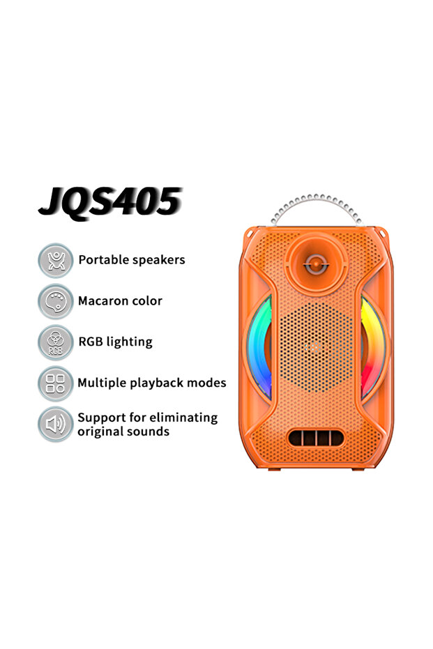 مكبر صوت لاسلكي صغير محمول من سينغ-إي JQS405 مع ميكروفون - 4