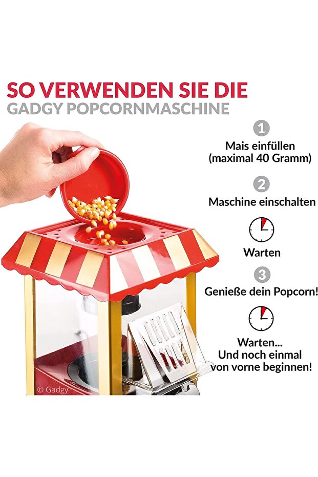 آلة صنع الفشار - صانعة الفشار الكلاسيكية - 4