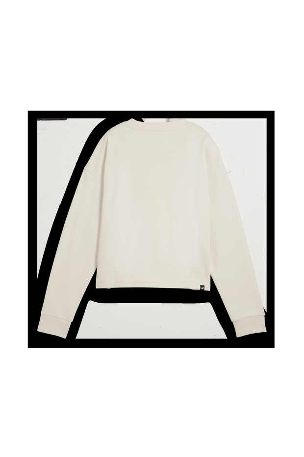 ESS+ CLASS ACT Crew Kadın Bej Sweatshirt - 2