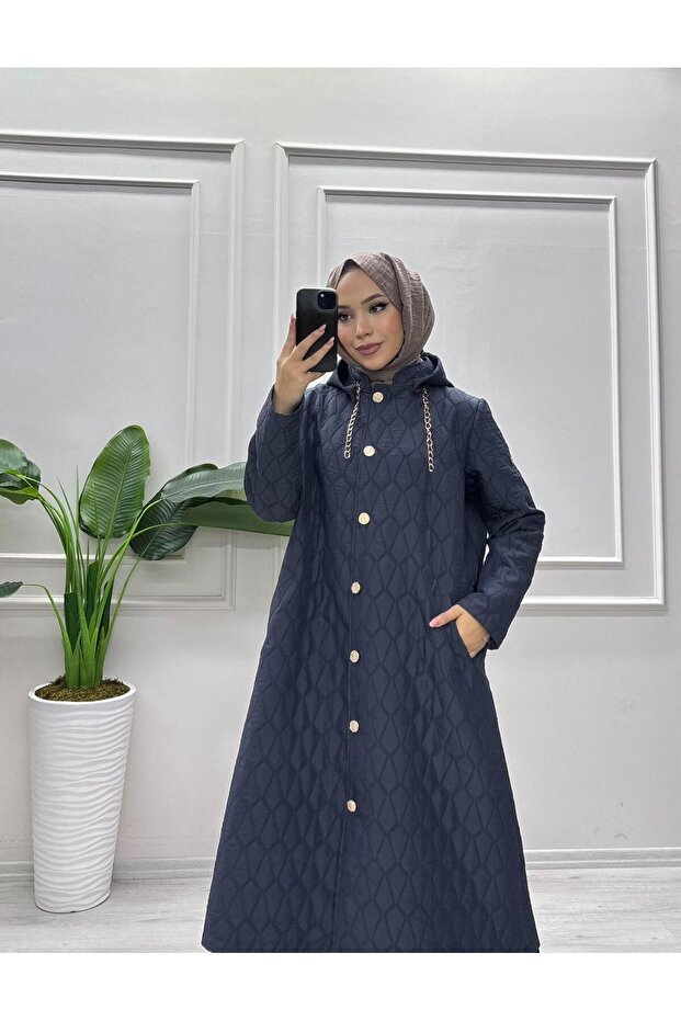 DAMA DESENLİ KAPİTONE MONT - 1