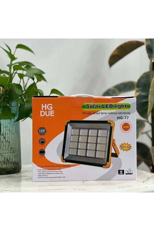 500W Solar Flood Light LED 4 Modes - Solar Rechargeable Outdoor Waterproof Spotlight