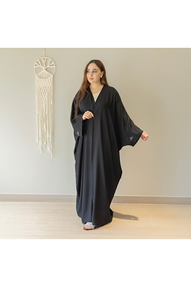 Black Butterfly Abaya Women – Batwing Silhouette