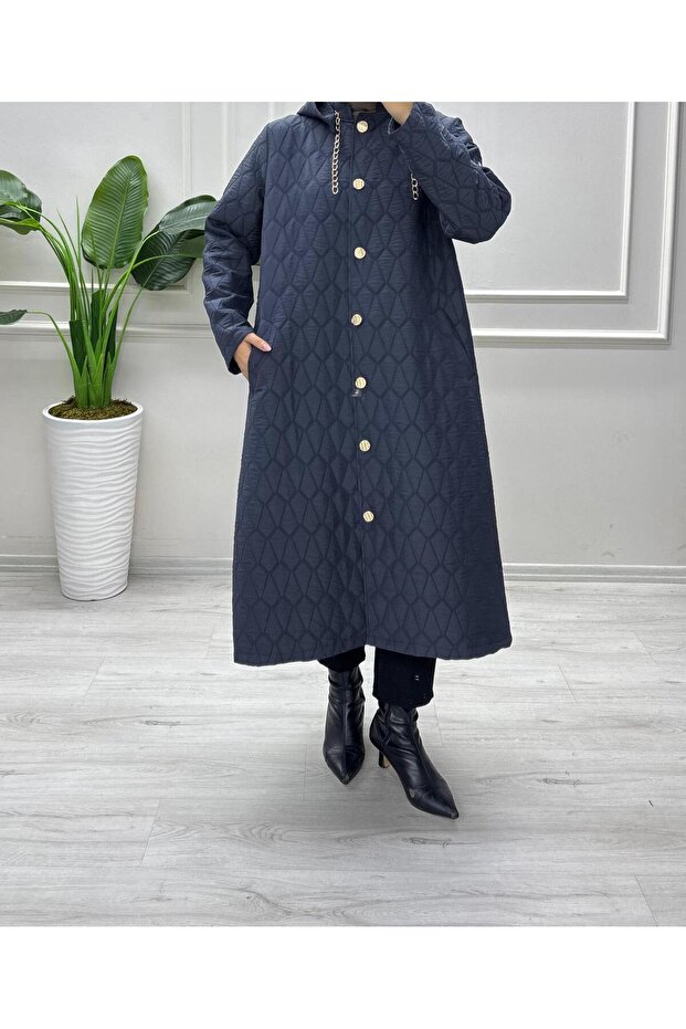 DAMA DESENLİ KAPİTONE MONT - 3