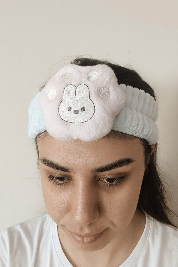 Paw Detailed Super Soft Spa Face Washing Elastic Hair Band Makeup Hair Band