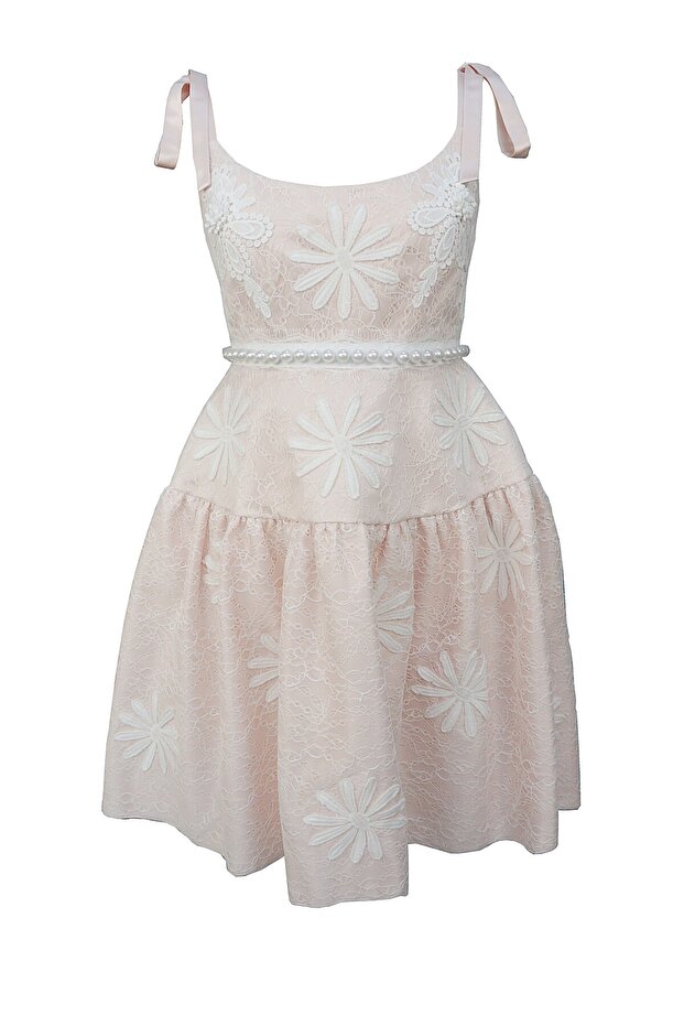 Rochie midi din dantelă Simine