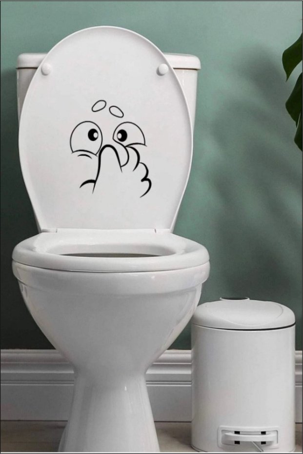Decorative Cute Fragrance | Toilet Seat Bathroom Wc Sticker 24X21 cm