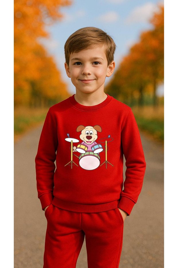 Team Sweatshirt Trampet Printed Girls Boys Crew Neck3 4-5-6-7-8-9-10-11-12Years