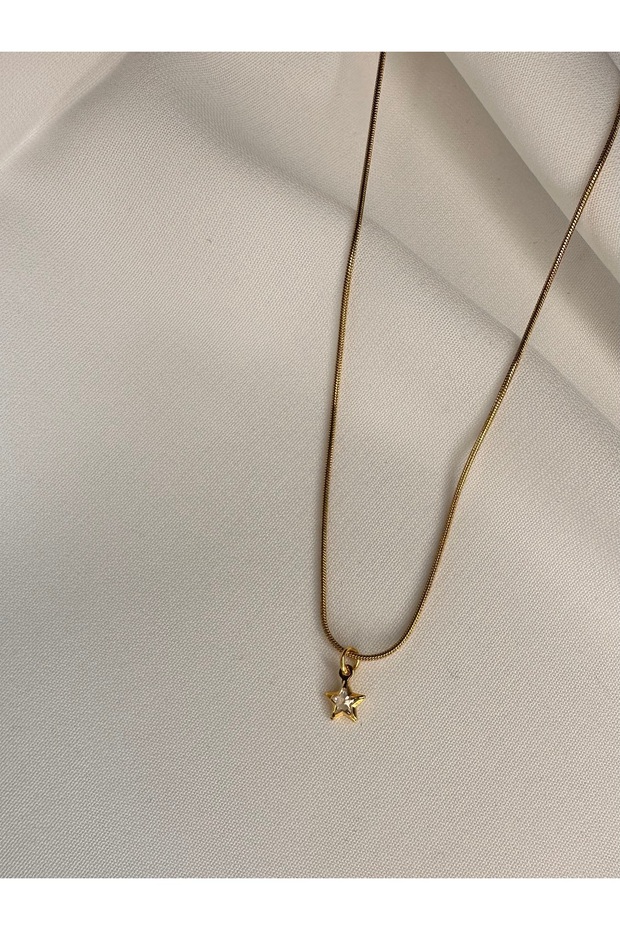 Minimal yıldız kolye - 4