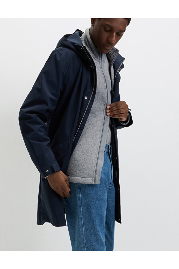 Fermuarlı Polar Ceket - 5