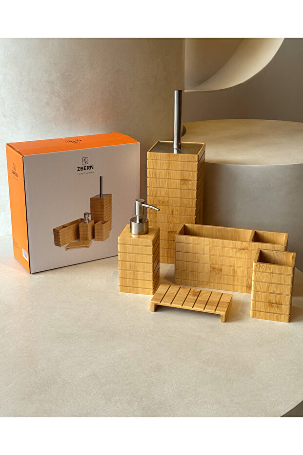 BAMBU 5 PARÇA BANYO SETİ - 1