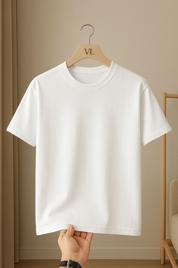 White Bicycle Collar Oversize T-Shirt