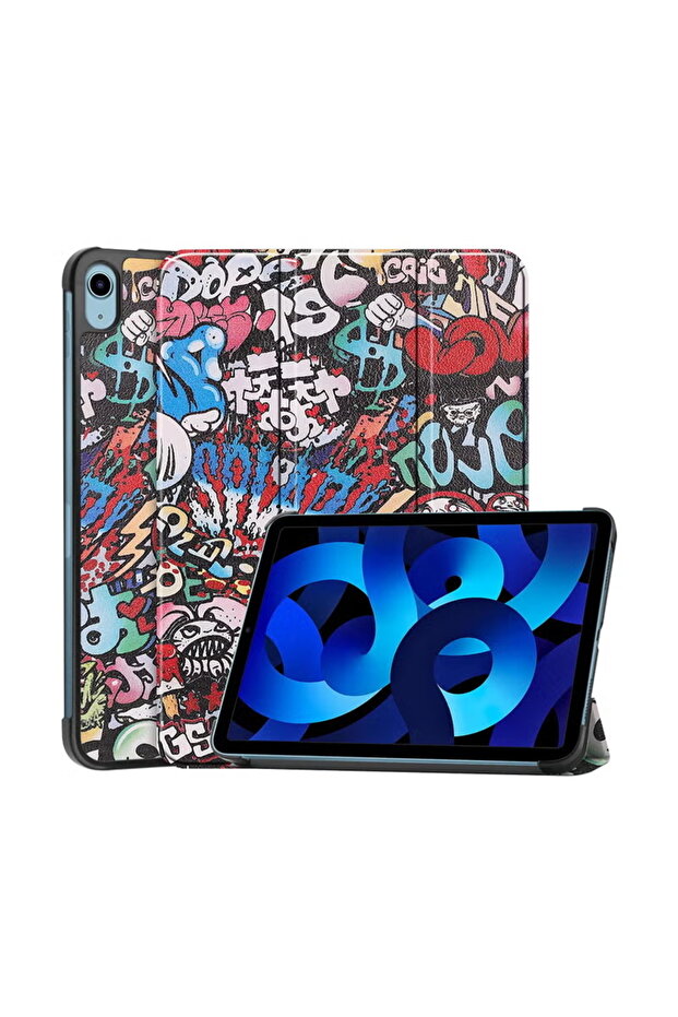 غطاء حماية صلب لجهاز iPad 2022 (الجيل العاشر) مقاس 10.9 بوصة / iPad 2025 (الجيل الحادي عشر) بنقشة جرافيتي