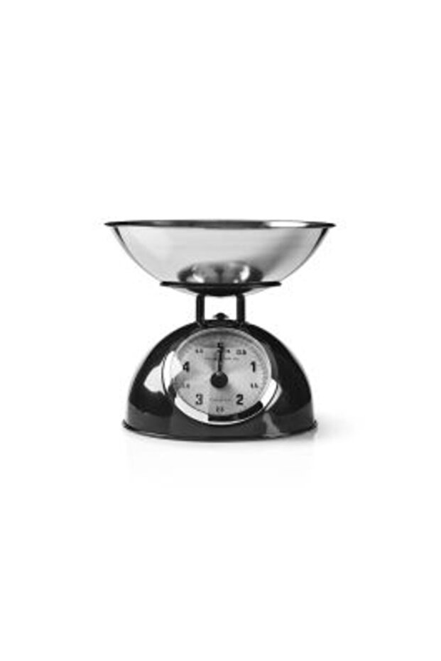 Cântar de bucătărie analogic retro negru - 2