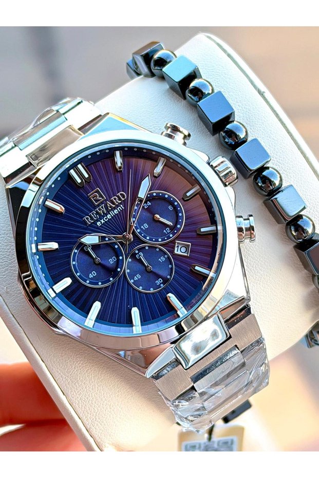 Men's Wristwatch Rw713.1 with Stopwatch, 5 Atm Water Resistant, 2-Year Warranty, Bracelet Gift