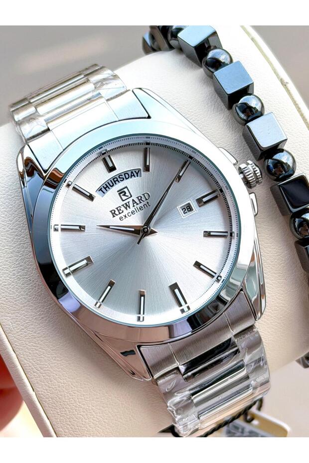 Men's Wristwatch Rw122.1 with Calendar Dial 5Atm Water Resistant 2-Year Warranty Bracelet Gift