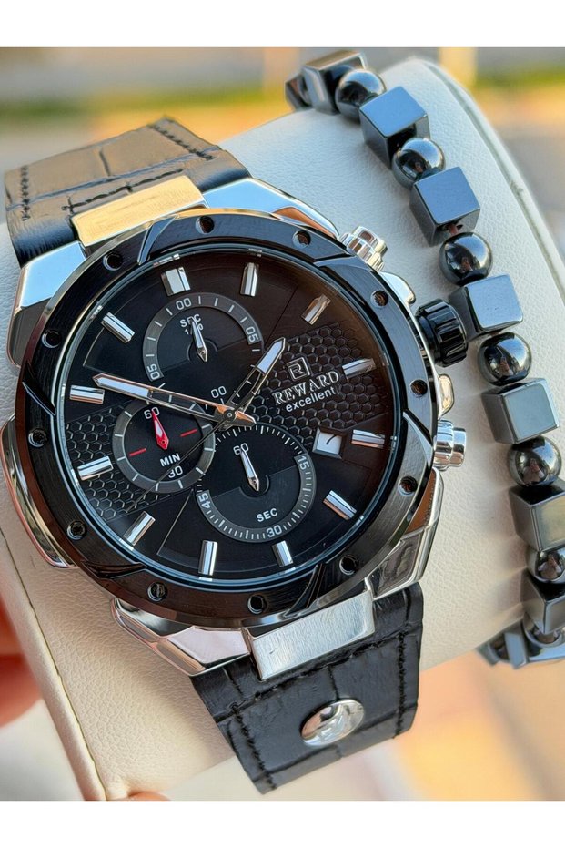 Men's Wristwatch Rd293.3 with Stopwatch, 5 Atm Water Resistant, 2-Year Warranty, Bracelet Gift