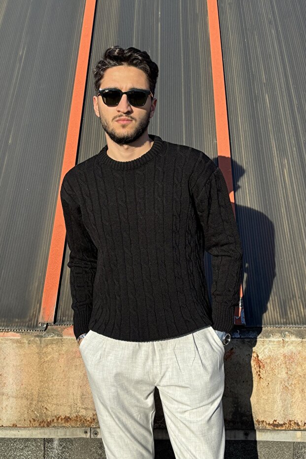 Crew Neck, Hair Knit, Regular, Comfortable Fit, Winter, Knitwear Knitted Sweater 25Pltk19