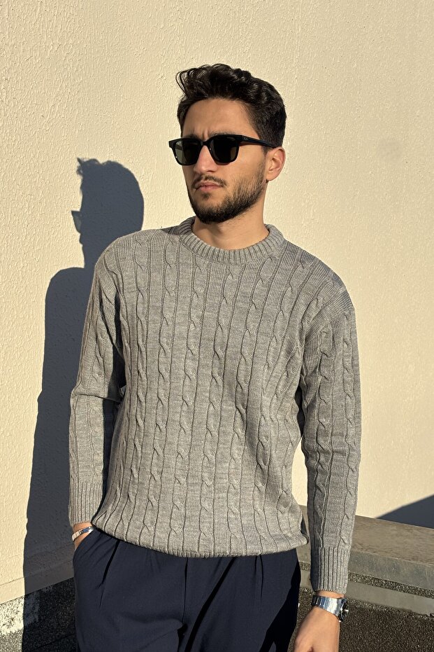 Crew Neck, Hair Knit, Regular, Comfortable Fit, Winter, Knitwear Knitted Sweater 25Pltk19