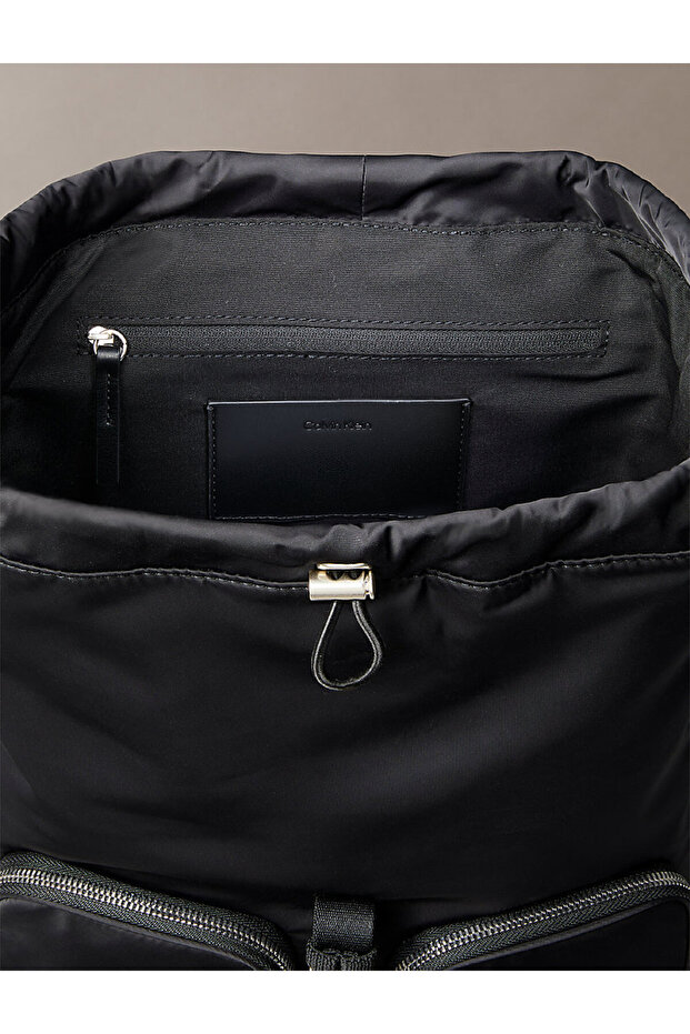 POCKET NYLON FLAP BACKPACK - 3