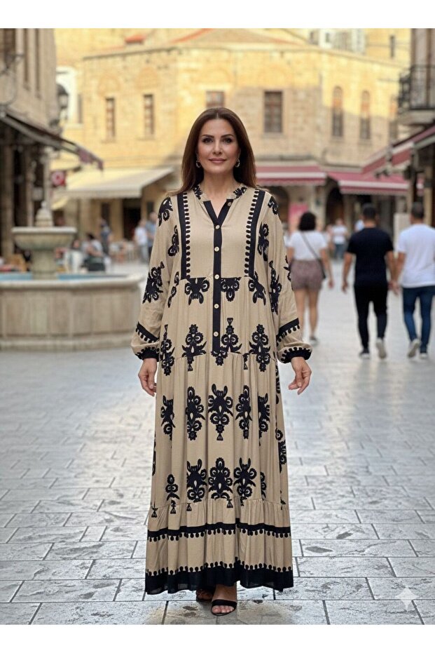 KADIN VİSKON ELBİSE - 1