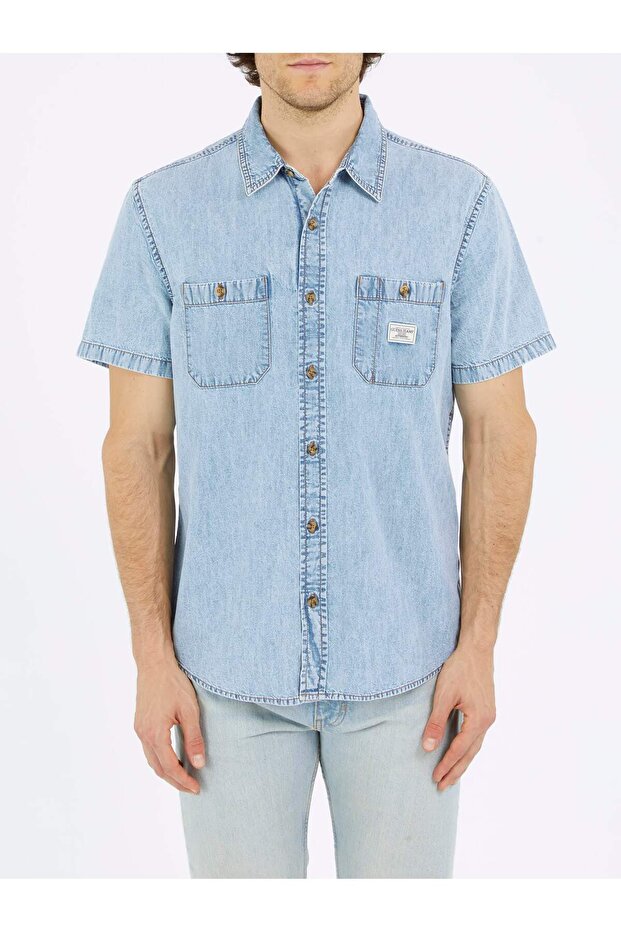 Jeans Regular Ss Erkek Regular Fit Gömlek - 1