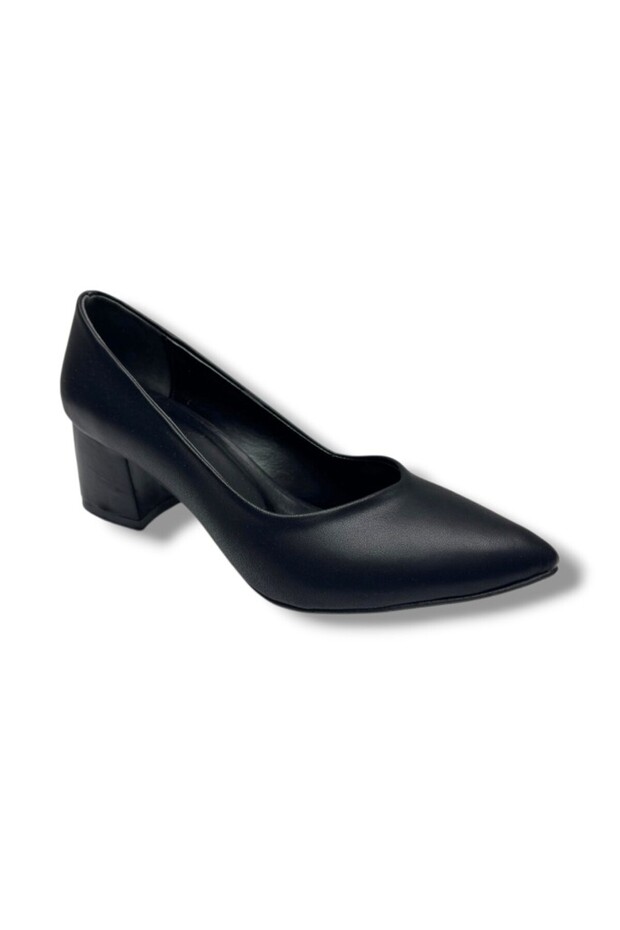 Mengi 690-26 Skin Leather Short Square Heel Women's Shoes 38-40