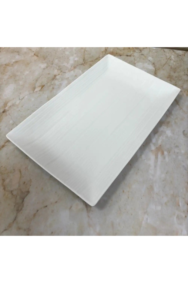 Melamine Italy Designed 10 Inch Matt Finish Medium Tray- White