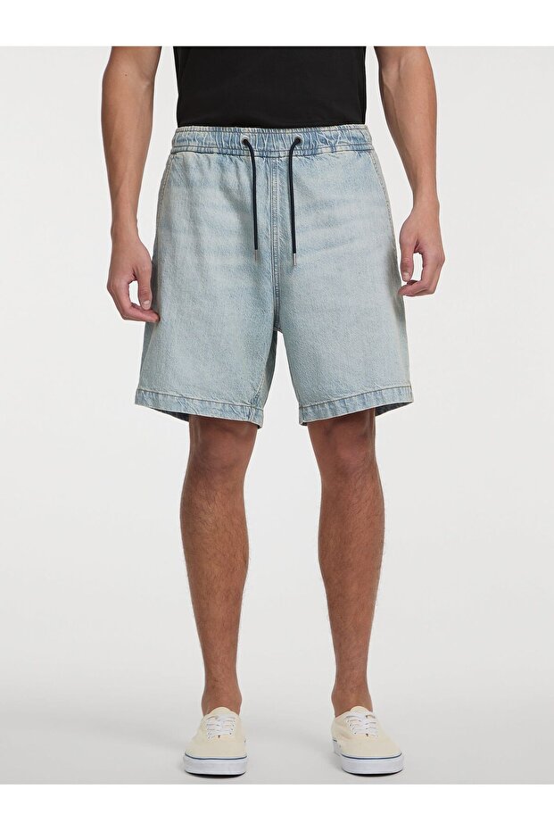 Jeans Jogger Erkek Regular Fit Şort - 1