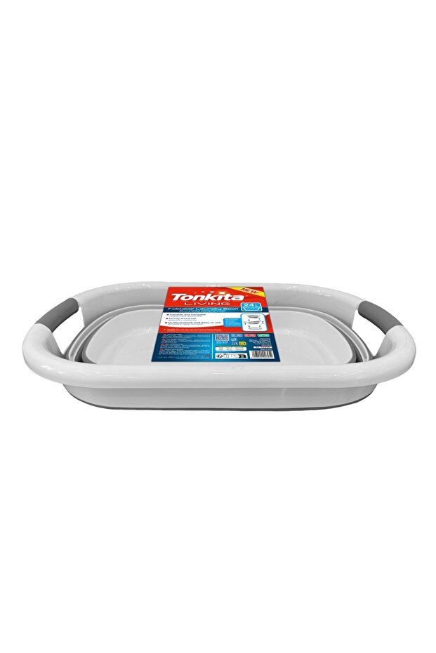 Living Foldable Laundry Bowl 24L – Collapsible Multi-Purpose Wash Basin for Home & Kitchen