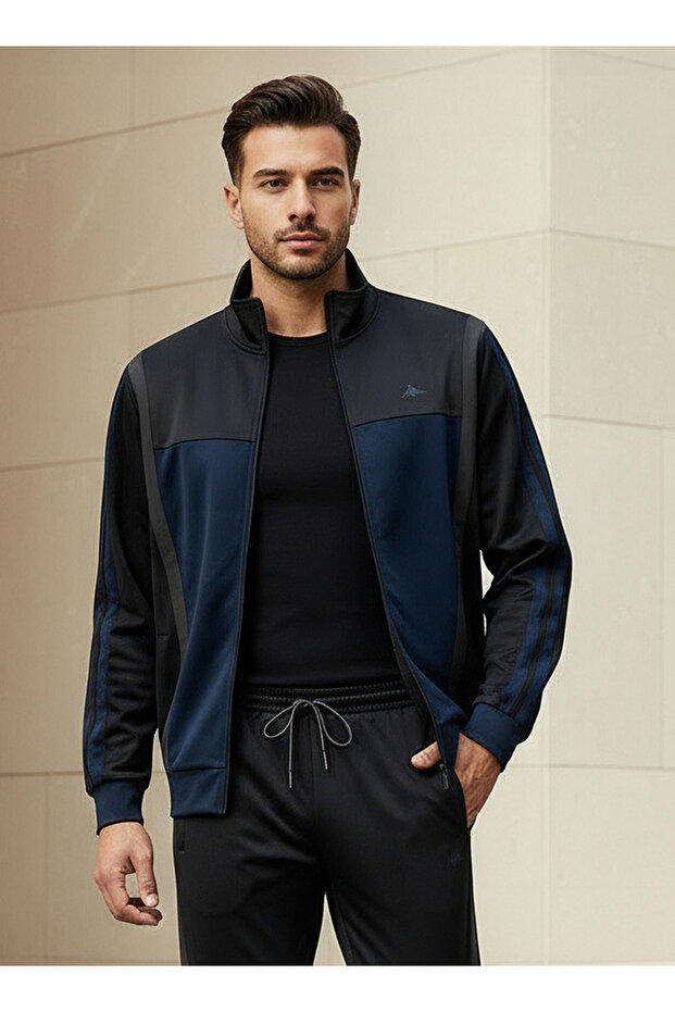 Men Colourblock Jacket - 1
