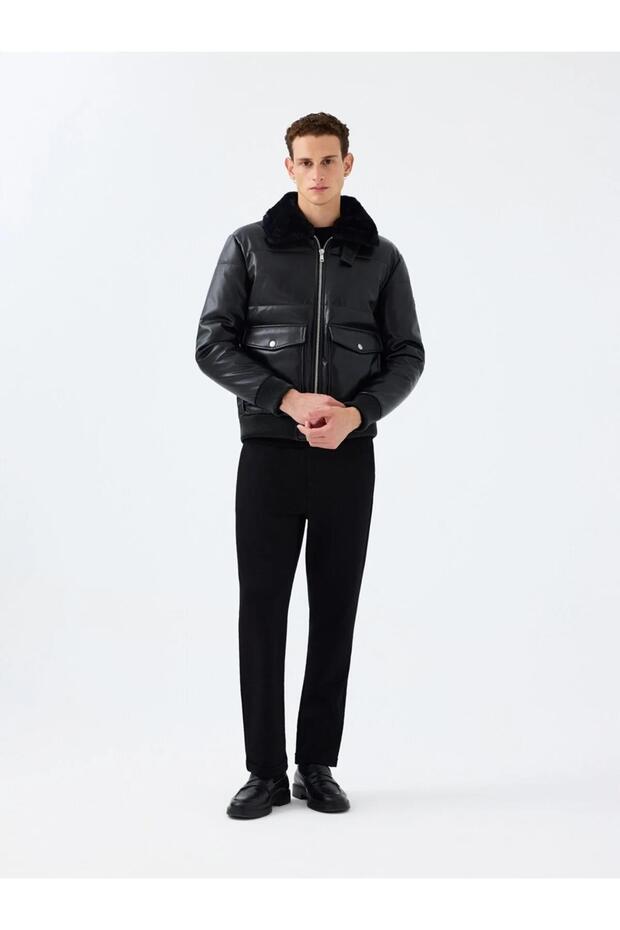 Regular Fit Erkek Mont Pu - 1