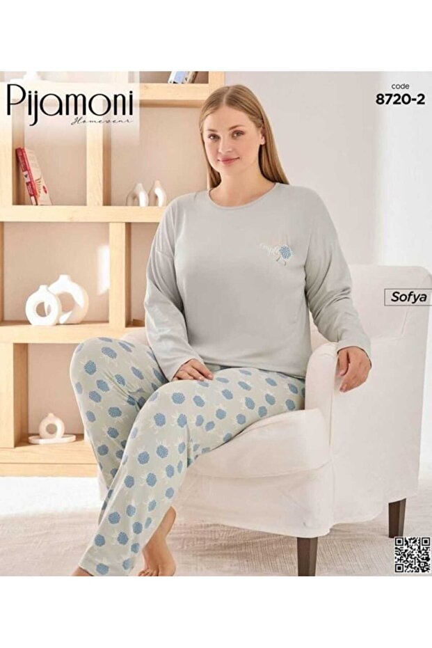 Set de pijamale din material textil Sofia, mărime mare