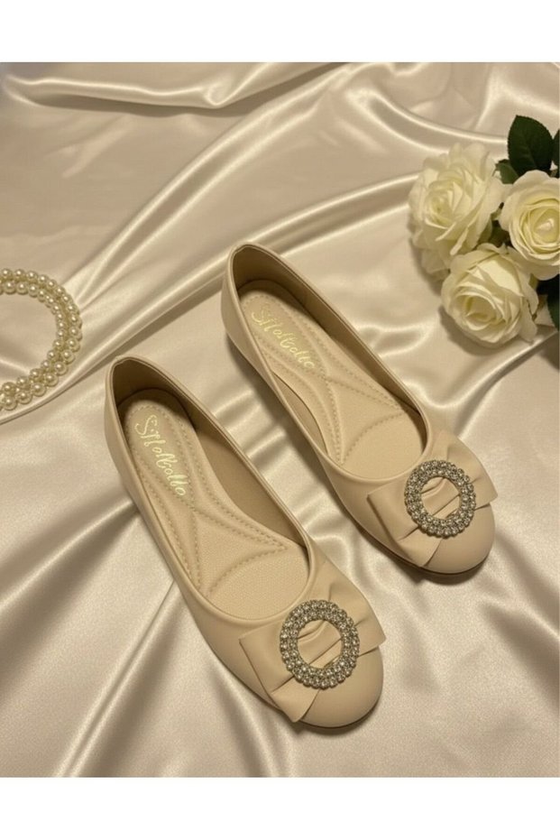 Women's Daily Comfortable Women's Ballerinas with Sun Accessories