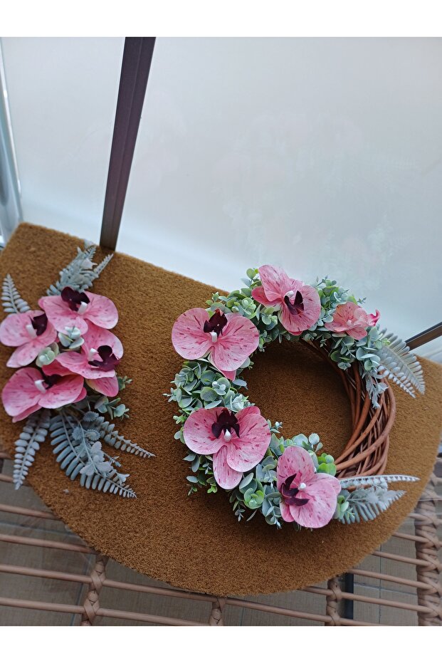 Orkide kapı çelenk - 1