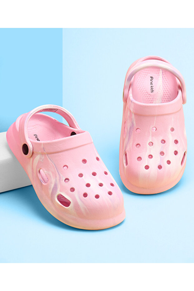 قباقيب بحزام خلفي للإغلاق - وردي - 1