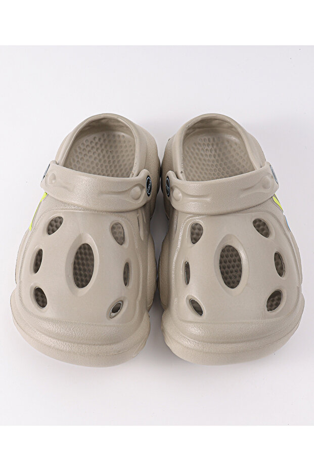 قباقيب صلبة بأحزمة خلفية - رمادي - 4