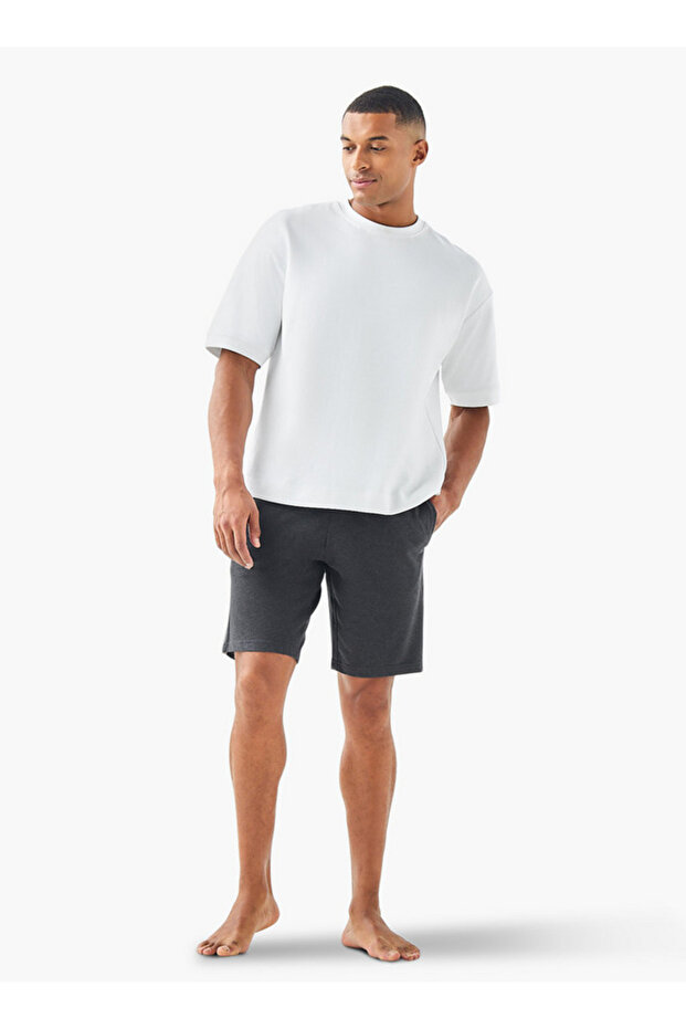 Contrast Side Panel Lounge Shorts - 2
