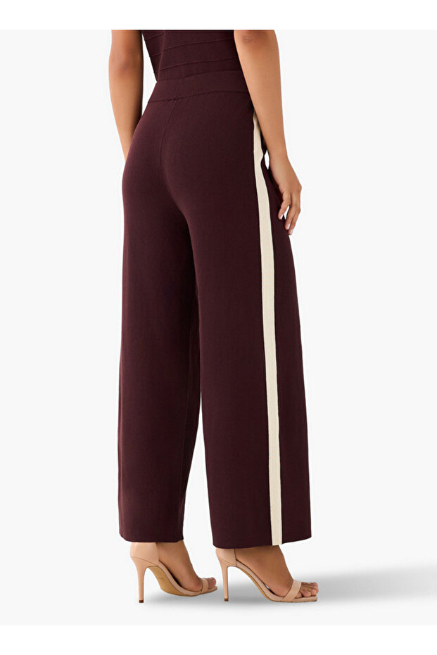 بنطال أرجل واسعة مخطط - 3