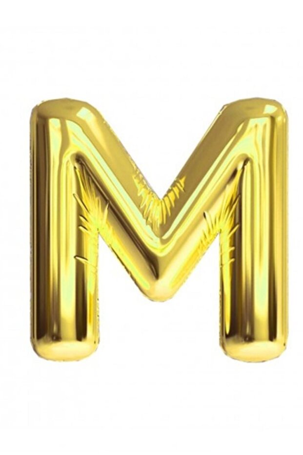 Letter m - Gold Foil Letter Balloon 40 Inch