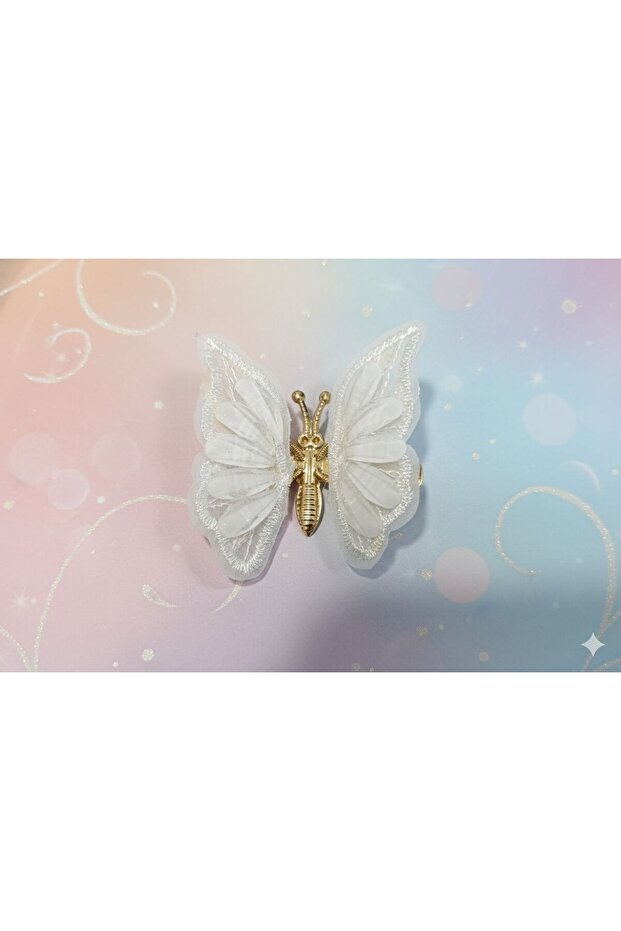 Elegant Stone Moving Butterfly Model Hair Clip