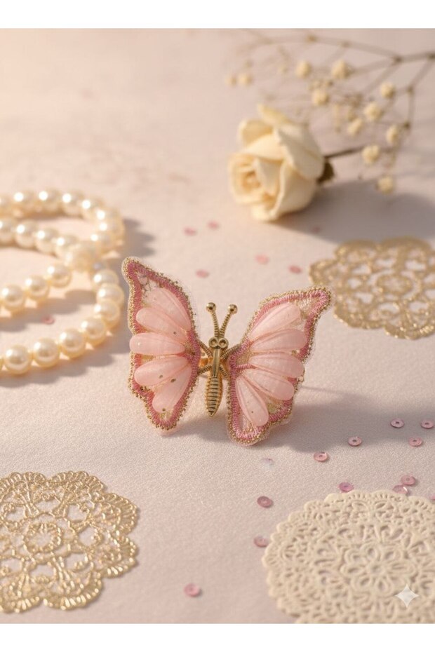 Elegant Stone Moving Butterfly Model Hair Clip