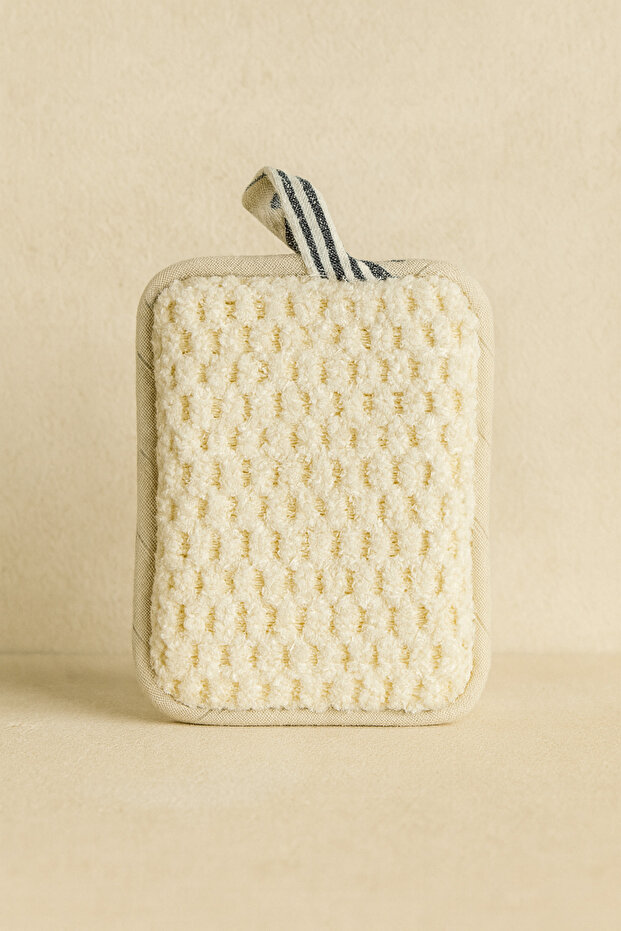 Natural Bath Scrubber Skin Exfoliating Purifying Deep Cleaning Washcloth Textured Shower Scrubber Shn-1421