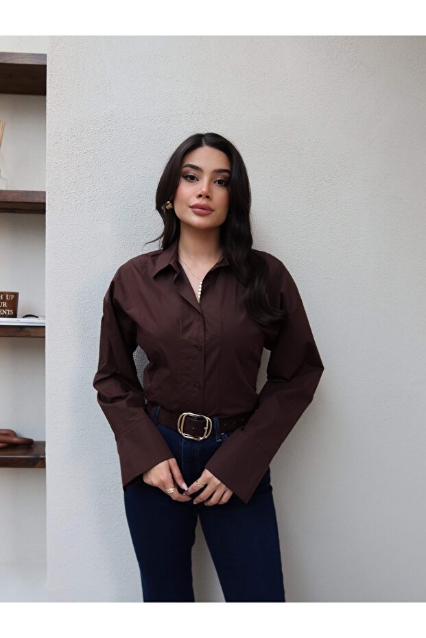 Belden Oturtmalı Basic Gömlek - 1