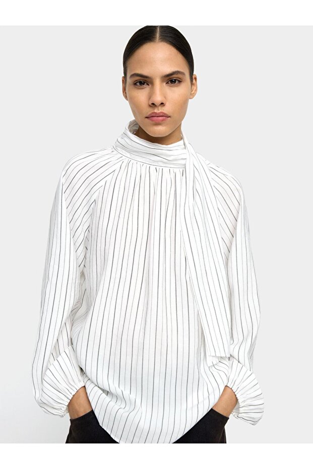 Çizgili Bluz - 1