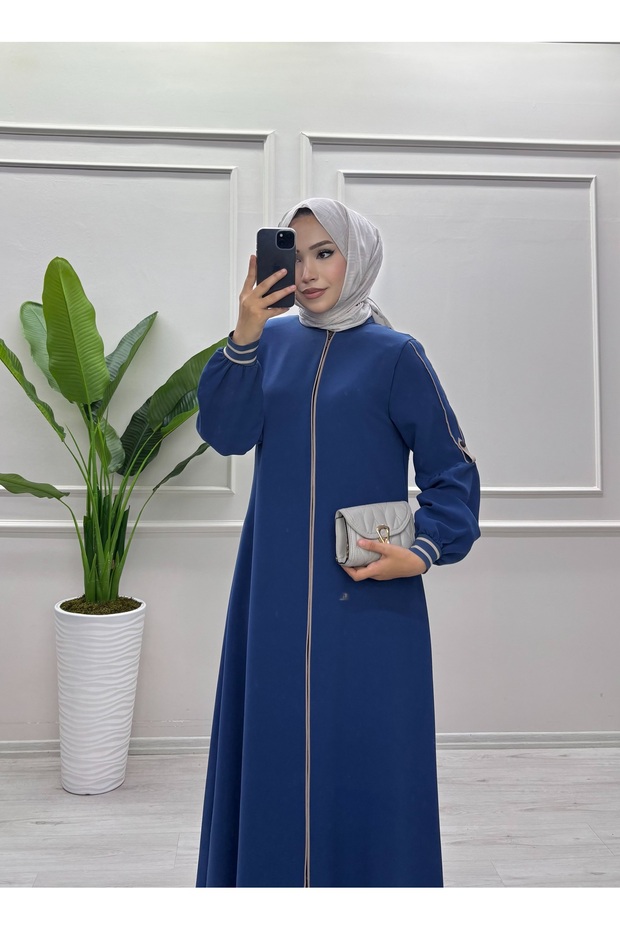 KOL DETAYI BİYELİ FERACE - 3