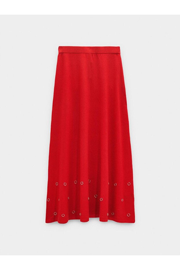 Delikli Örme Etek - 6