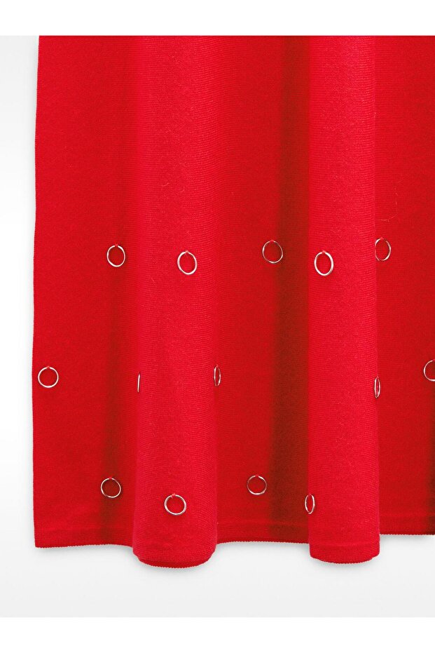 Delikli Örme Etek - 7