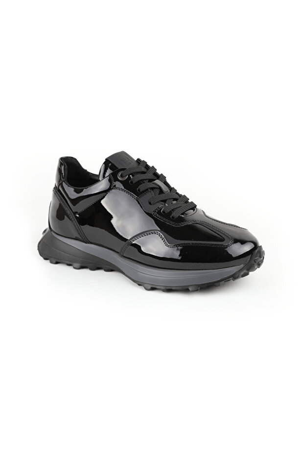 Men's Patent Leather Sports Shoes Sneaker | Extralight Light Base, Anti-Slip Threaded, L4821