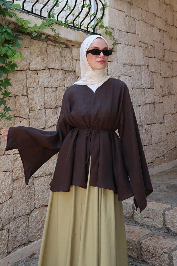 Lamis Kimono Kahve - 1
